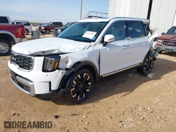 2023 Kia Telluride SX Prestige X-Pro with VIN 5XYP5DGC2PG327611, listed as a IAAI auction lot 41072515 with 30,809 mi miles and . Bid and sale history available at DreamBid. Image 2.