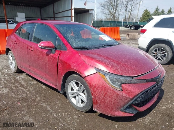 2022 Toyota Corolla Hatchback SE with VIN JTND4MBE0N3183391, listed as a IAAI auction lot 41905037 with 27,291 mi miles. Bid and sale history available at carsss.com. Image 1.