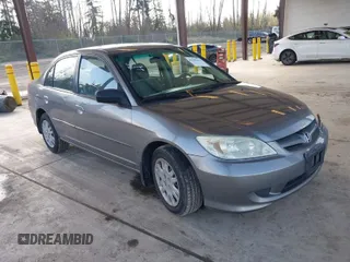 2004 Honda Civic LX with VIN 2HGES165X4H536000, listed as a IAAI auction lot 41950233 with 214,537 mi miles. Bid and sale history available at carsss.com. Image 1.