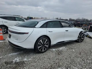 2023 Lucid Air Touring with VIN 50EA1TEA5PA004680, listed as a Copart auction lot 88535705 with 12,220 mi miles and Salvage Title. Bid and sale history available at carsss.com. Image 3.