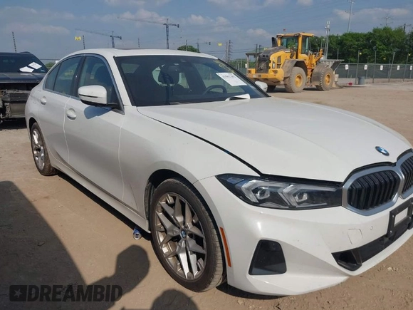 2025 BMW 3 Series 330i with VIN 3MW69CW03S8E96913, listed as a IAAI auction lot 41962302 with 13,154 mi miles and . Bid and sale history available at carsss.com. Image 1.