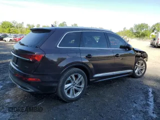 2021 Audi Q7 Premium Plus with VIN WA1LJAF73MD015377, listed as a Copart auction lot 57135695 with 58,432 mi miles and Salvage title. Bid and sale history available at DreamBid. Image 3.