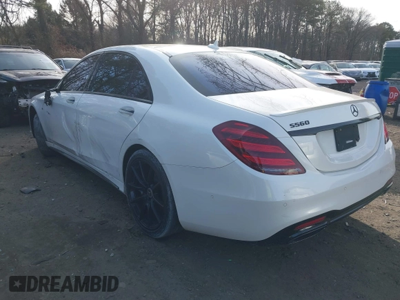 2018 Mercedes-Benz S 560 with VIN WDDUG8DB1JA418379, listed as a IAAI auction lot 41604377 with 71,993 mi miles and . Bid and sale history available at carsss.com. Image 14.
