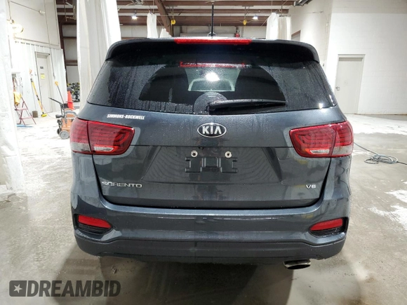 2020 Kia Sorento LX V6 with VIN 5XYPGDA51LG664690, listed as a Copart auction lot 45675565 with 48,553 mi miles and Salvage Title. Bid and sale history available at carsss.com. Image 6.