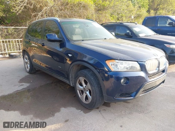 2011 BMW X3 28i with VIN 5UXWX5C53BL707913, listed as a IAAI auction lot 41922395 with 176,858 mi miles. Bid and sale history available at carsss.com. Image 1.