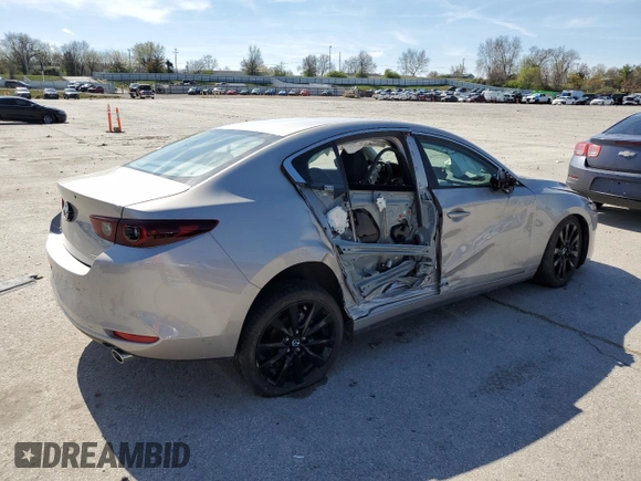 2025 Mazda 3 S Select Sport with VIN 3MZBPABM1SM458167, listed as a Copart auction lot 51008445 with Not Provided miles and Salvage Title. Bid and sale history available at carsss.com. Image 3.