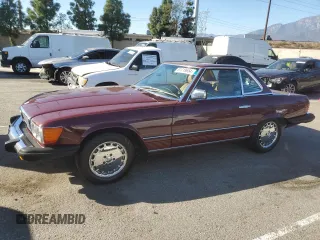 1984 Mercedes-Benz 380 with VIN WDBBA45A9EA015708, listed as a Copart auction lot 81719654 with 175,219 mi miles and Clean Title. Bid and sale history available at carsss.com. Image 1.