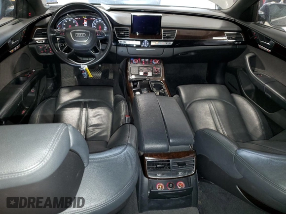 2017 Audi A8 with VIN WAU44AFDXHN009967, listed as a Copart auction lot 60536285 with 103,759 mi miles and Clean title. Bid and sale history available at DreamBid. Image 8.