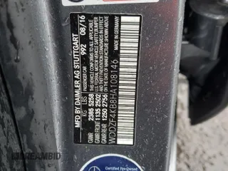 2017 Mercedes-Benz E 300 Luxury z VIN WDDZF4KB8HA108146, wystawiony jako Copart lot #58291275 z przebiegiem 96 000 mil mil oraz Szkoda całkowita • Salvage title. Historia ofert i sprzedaży dostępna na DreamBid. Obrazek 13.