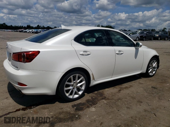 2011 Lexus IS 250 with VIN JTHCF5C24B5050197, listed as a Copart auction lot 60428695 with 180,735 mi miles and Clean title. Bid and sale history available at DreamBid. Image 3.