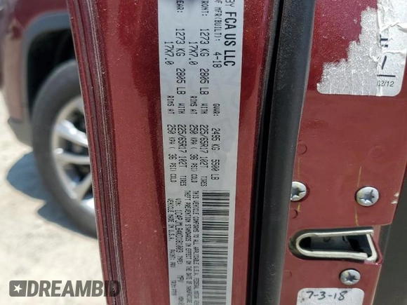 2019 Jeep Cherokee Latitude Plus with VIN 1C4PJMLB4KD181003, listed as a Copart auction lot 63466635 with 133,943 mi miles and Salvage title. Bid and sale history available at DreamBid. Image 13.