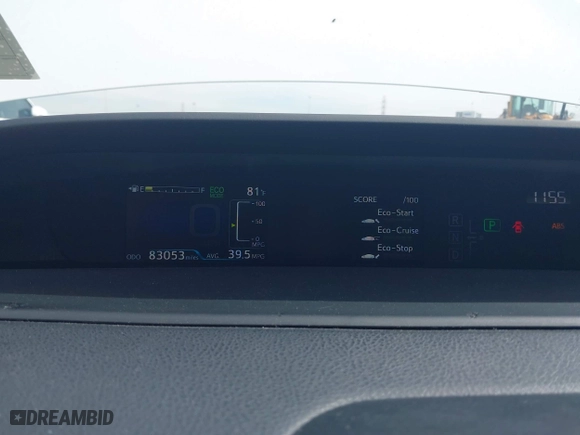 2019 Toyota Prius L Eco with VIN JTDKARFU2K3075613, listed as a IAAI auction lot 41691401 with 83,053 mi miles. Bid and sale history available at carsss.com. Image 7.
