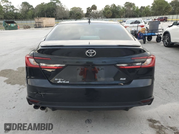 2025 Toyota Camry LE with VIN 4T1DAACK4SU027338, listed as a Copart auction lot 45603445 with 11,536 mi miles and Non Repairable. Bid and sale history available at DreamBid. Image 6.
