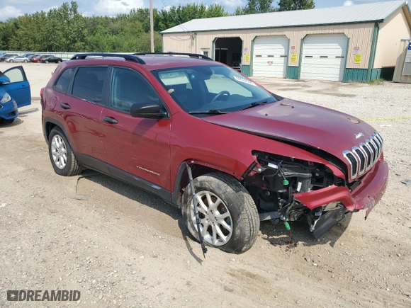 2016 Jeep Cherokee Sport with VIN 1C4PJMAS9GW349118, listed as a Copart auction lot 69532944 with 73,876 mi miles and Salvage Title. Bid and sale history available at carsss.com. Image 4.