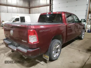 2021 Ram 1500 Big Horn with VIN 1C6SRFFTXMN804714, listed as a Copart auction lot 59614725 with 76,219 mi miles and Clean title. Bid and sale history available at DreamBid. Image 3.
