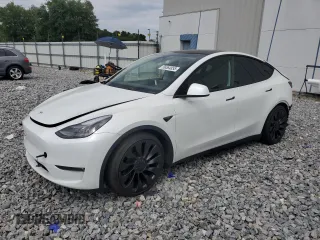 2023 Tesla Model Y Performance z VIN 7SAYGDEF6PF855657, wystawiony jako Copart lot #56564855 z przebiegiem 29 750 mil mil oraz Szkoda całkowita • Salvage title. Historia ofert i sprzedaży dostępna na DreamBid. Obrazek 1.