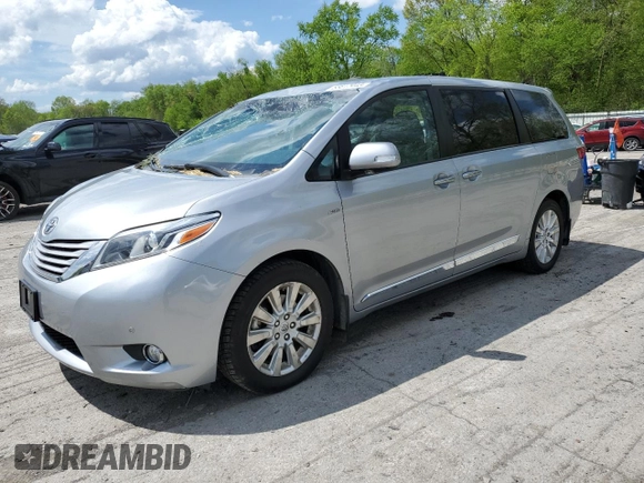 2016 Toyota Sienna Limited with VIN 5TDDK3DC0GS146147, listed as a Copart auction lot 55817445 with 141,174 mi miles and Salvage title. Bid and sale history available at DreamBid. Image 1.