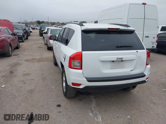 2013 Jeep Compass Sport with VIN 1C4NJCBA4DD275668, listed as a IAAI auction lot 41613278 with 154,489 mi miles. Bid and sale history available at carsss.com. Image 3.
