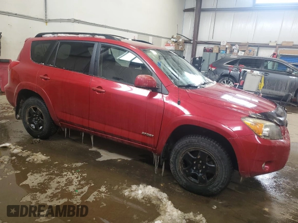 2006 Toyota RAV4 Sport with VIN JTMBK32V266000181, listed as a Copart auction lot 51006215 with 282,799 mi miles and Salvage Title. Bid and sale history available at carsss.com. Image 4.