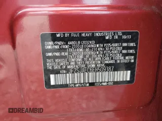 2014 Subaru Forester Premium with VIN JF2SJAEC6EH509387, listed as a Copart auction lot 61648425 with 112,653 mi miles and Salvage title. Bid and sale history available at DreamBid. Image 13.