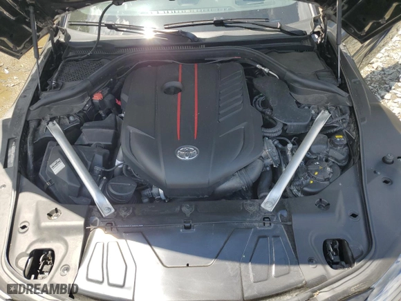 2021 Toyota GR Supra 3.0 with VIN WZ1DB0C04MW035703, listed as a Copart auction lot 61306374 with 46,176 mi miles and Salvage Title. Bid and sale history available at carsss.com. Image 11.