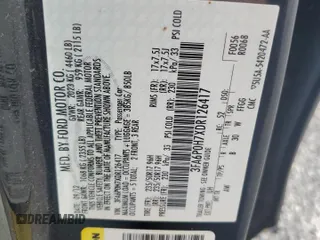 2013 Ford Fusion SE с VIN 3FA6P0H7XDR126417, выставлен на аукционе Copart как лот 65266095 с пробегом 106 578 миль миль и Чистый • Clean title. История ставок и продаж доступна на DreamBid. Изображение 12.
