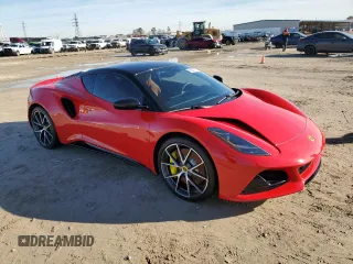 2024 Lotus Emira First Edition z VIN SCCLEKAX7RHB12137, wystawiony jako Copart lot #41454275 z przebiegiem Nie podano mil oraz Nie do naprawy. Historia ofert i sprzedaży dostępna na DreamBid. Obrazek 4.