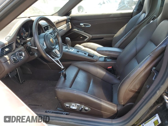 2019 Porsche 911 4S with VIN WP0BB2A99KS126019, listed as a Copart auction lot 60111334 with 25,012 mi miles and Salvage Title. Bid and sale history available at DreamBid. Image 7.