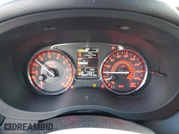 2015 Subaru WRX STI Limited with VIN JF1VA2S61F9811218, listed as a Copart auction lot 81840724 with 69,770 mi miles and Salvage title. Bid and sale history available at DreamBid. Image 9.