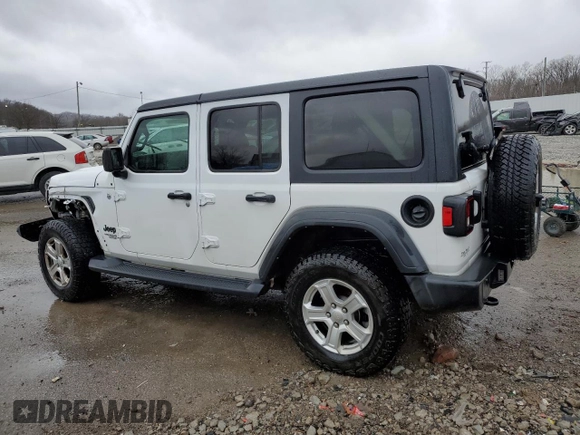 2021 Jeep Wrangler Unlimited Sport with VIN 1C4HJXKN5MW672852, listed as a Copart auction lot 86627194 with 66,727 mi miles and Salvage title. Bid and sale history available at DreamBid. Image 2.