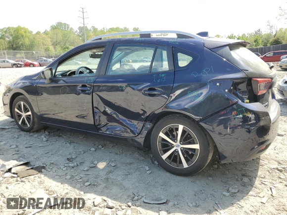 2020 Subaru Impreza Premium with VIN 4S3GTAD67L3719761, listed as a Copart auction lot 54296665 with 54,328 mi miles and Salvage title. Bid and sale history available at DreamBid. Image 2.