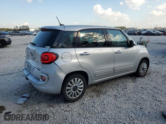 2014 FIAT 500L Easy with VIN ZFBCFABHXEZ026955, listed as a Copart auction lot 78089154 with 119,552 mi miles and Salvage Title. Bid and sale history available at carsss.com. Image 3.