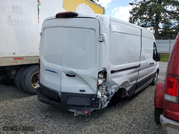 2023 Ford E-Transit Cargo Van with VIN 1FTBW9CK3PKA78425, listed as a Copart auction lot 56234154 with 6,961 mi miles and Salvage Title. Bid and sale history available at carsss.com. Image 3.