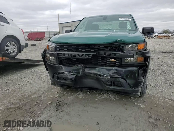 2020 Chevrolet Silverado 1500 Work Truck with VIN 3GCNWAEH5LG318446, listed as a Copart auction lot 50405145 with 31,438 mi miles and Salvage Title. Bid and sale history available at DreamBid. Image 11.