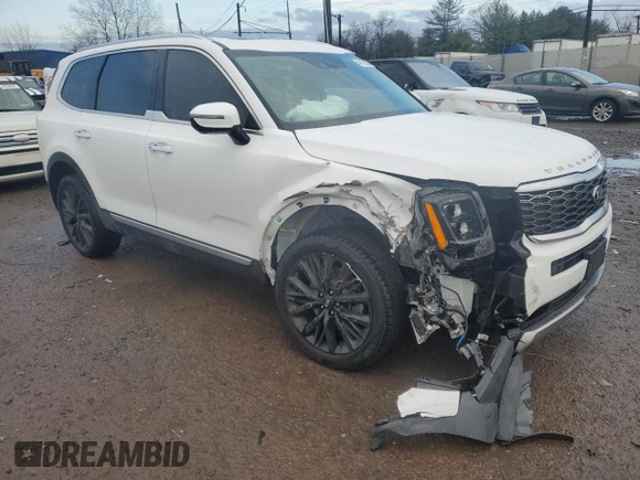 2021 Kia Telluride SX with VIN 5XYP54HC8MG158219, listed as a Copart auction lot 49172935 with 49,298 mi miles and Salvage Title. Bid and sale history available at carsss.com. Image 4.
