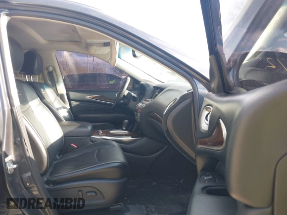 2013 Infiniti JX35 with VIN 5N1AL0MM3DC335827, listed as a IAAI auction lot 42038972 with 137,286 mi miles and . Bid and sale history available at DreamBid. Image 5.