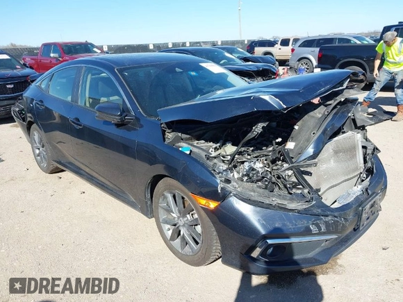 2019 Honda Civic Sedan EX with VIN JHMFC1F31KX005256, listed as a IAAI auction lot 41765551 with 80,897 mi miles. Bid and sale history available at carsss.com. Image 1.