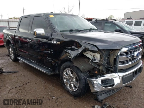 2017 Ford F-150 XL with VIN 1FTEW1CP0HKD40610, listed as a IAAI auction lot 41934435 with 158,881 mi miles. Bid and sale history available at carsss.com. Image 1.