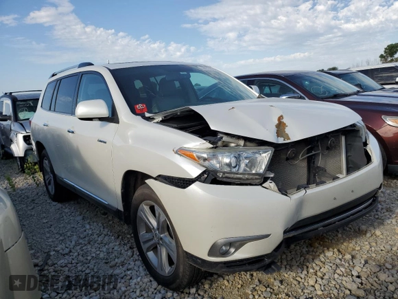 2012 Toyota Highlander Limited with VIN 5TDYK3EH0CS084237, listed as a Copart auction lot 59277415 with 199,347 mi miles and Salvage title. Bid and sale history available at DreamBid. Image 4.