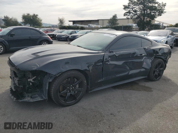 2019 Ford Mustang GT with VIN 1FA6P8CF1K5118865, listed as a Copart auction lot 47283645 with 41,916 mi miles and Salvage Title. Bid and sale history available at carsss.com. Image 1.