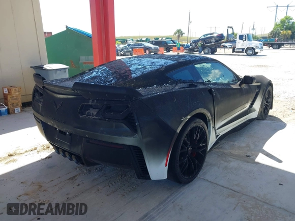2019 Chevrolet Corvette Z06 3LZ with VIN 1G1YU2D67K5601664, listed as a IAAI auction lot 41923120 with 2,216 mi miles. Bid and sale history available at carsss.com. Image 4.