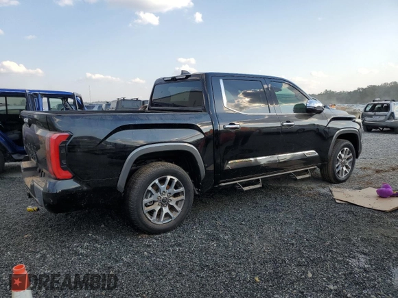 2024 Toyota Tundra 1794 Edition with VIN 5TFMC5DBXRX063757, listed as a Copart auction lot 74840034 with Not provided miles and Salvage title. Bid and sale history available at DreamBid. Image 3.