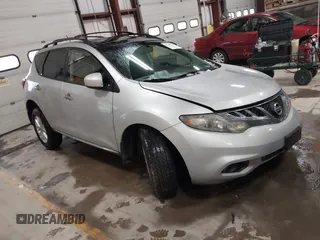 2012 Nissan Murano SL with VIN JN8AZ1MW9CW214537, listed as a IAAI auction lot 41208220 with 195,730 mi miles and . Bid and sale history available at DreamBid. Image 1.