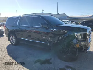2021 GMC Yukon XL SLT with VIN 1GKS2GKD0MR471504, listed as a Copart auction lot 81838794 with 55,917 mi miles and Salvage Title. Bid and sale history available at carsss.com. Image 4.