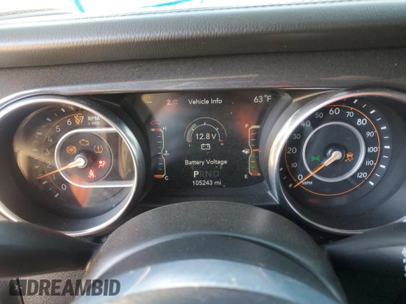 2021 Jeep Wrangler Unlimited Sahara Altitude с VIN 1C4HJXEG4MW731421, выставлен на аукционе Copart как лот 54960915 с пробегом 105 243 миль миль и Списание • Salvage title. История ставок и продаж доступна на DreamBid. Изображение 9.