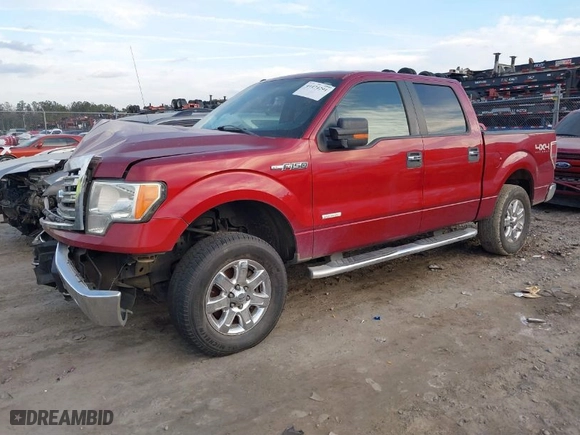 2013 Ford F-150 XL with VIN 1FTFW1ET7DFD91880, listed as a IAAI auction lot 41474291 with 177,202 mi miles. Bid and sale history available at carsss.com. Image 2.