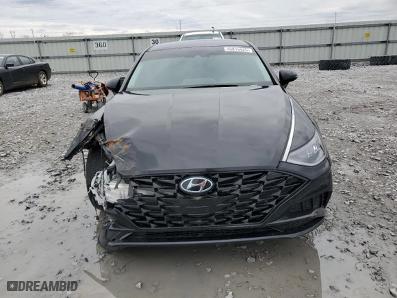 2021 Hyundai Sonata SEL with VIN KMHL64JA1MA143982, listed as a Copart auction lot 45816925 with 74,616 mi miles and Salvage Title. Bid and sale history available at carsss.com. Image 5.
