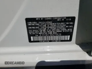 2019 Subaru Crosstrek Premium с VIN JF2GTAEC3KH279528, выставлен на аукционе Copart как лот 57221435 с пробегом 46 626 миль миль и Списание • Salvage title. История ставок и продаж доступна на DreamBid. Изображение 13.