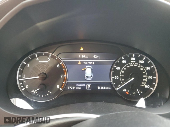 2019 Infiniti QX50 Luxe с VIN 3PCAJ5M3XKF123473, выставлен на аукционе Copart как лот 50099005 с пробегом 57 211 миль миль и Чистый • Clean title. История ставок и продаж доступна на DreamBid. Изображение 9.