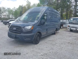 2020 Ford Transit Cargo with VIN 1FTBR3X84LKA48072, listed as a IAAI auction lot 41766524 with 41,984 mi miles. Bid and sale history available at carsss.com. Image 2.